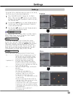 Preview for 53 page of Sanyo PLV-HF10000L Owner'S Manual