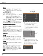 Preview for 56 page of Sanyo PLV-HF10000L Owner'S Manual