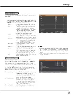 Preview for 57 page of Sanyo PLV-HF10000L Owner'S Manual