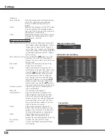 Preview for 58 page of Sanyo PLV-HF10000L Owner'S Manual