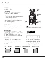 Preview for 30 page of Sanyo PLV-WF20 Owner'S Manual