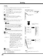 Preview for 48 page of Sanyo PLV-WF20 Owner'S Manual