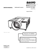 Sanyo PLV-WF20 Service Manual preview