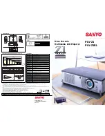 Sanyo PLV-Z1 Brochure & Specs предпросмотр