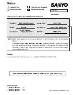 Preview for 1 page of Sanyo PLV-Z1X Manual