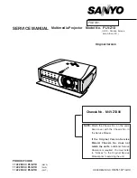 Sanyo PLV-Z1X Service Manual preview