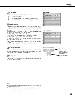 Preview for 41 page of Sanyo PLV-Z2 Owner'S Manual