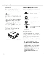 Preview for 6 page of Sanyo PLV Z2000 - LCD Projector - HD 1080p Owner'S Manual