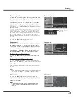 Preview for 41 page of Sanyo PLV Z2000 - LCD Projector - HD 1080p Owner'S Manual