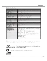 Preview for 57 page of Sanyo PLV Z2000 - LCD Projector - HD 1080p Owner'S Manual