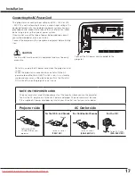 Preview for 17 page of Sanyo PLV-Z2000 Owner'S Manual