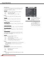 Preview for 30 page of Sanyo PLV-Z2000 Owner'S Manual