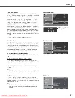 Preview for 41 page of Sanyo PLV-Z2000 Owner'S Manual