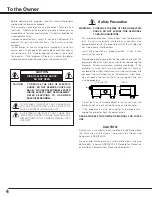 Preview for 4 page of Sanyo PLV-Z3 Owner'S Manual