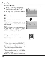 Preview for 40 page of Sanyo PLV-Z3 Owner'S Manual