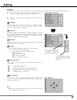 Preview for 41 page of Sanyo PLV-Z3 Owner'S Manual