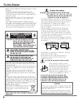 Preview for 4 page of Sanyo PLV Z3000 - LCD Projector - HD 1080p Owner'S Manual