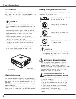 Preview for 6 page of Sanyo PLV Z3000 - LCD Projector - HD 1080p Owner'S Manual