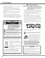 Preview for 2 page of Sanyo PLV-Z3000 Owner'S Manual