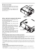 Preview for 6 page of Sanyo PLV-Z4 Service Manual