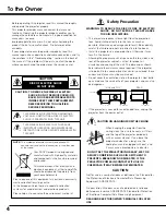 Preview for 4 page of Sanyo PLV-Z5 Owner'S Manual