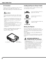 Preview for 6 page of Sanyo PLV-Z5 Owner'S Manual