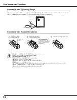 Preview for 12 page of Sanyo PLV-Z5 Owner'S Manual