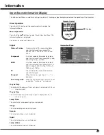 Preview for 41 page of Sanyo PLV-Z5 Owner'S Manual