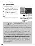 Preview for 48 page of Sanyo PLV-Z5 Owner'S Manual