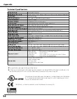 Preview for 54 page of Sanyo PLV-Z5 Owner'S Manual