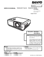 Sanyo PLV-Z5 Service Manual preview