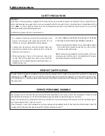 Preview for 3 page of Sanyo PLV-Z800 Service Manual