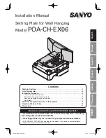 Preview for 1 page of Sanyo POA-CH-EX06 Installation Manual