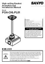 Preview for 5 page of Sanyo POA-CHL-PL01 Assembly And Installation Manual