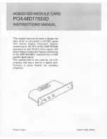 Sanyo POA-MD17SDID - Projector Terminal Expansion Board Instruction Manual preview