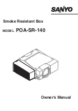 Sanyo POA-SR-140 Owner'S Manual preview