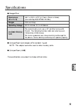 Preview for 9 page of Sanyo POAMD07MCI - Digital AV Player Install And Operation Instructions