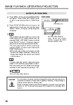 Preview for 14 page of Sanyo POAMD07MCI - Digital AV Player Install And Operation Instructions