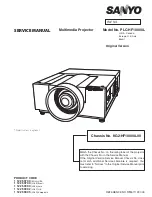 Sanyo QuaDrive PLC-HF10000L Service Manual предпросмотр