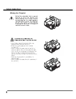 Preview for 8 page of Sanyo QuaDrive PLC-HF15000L Owner'S Manual