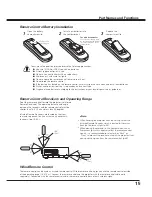 Preview for 15 page of Sanyo QuaDrive PLC-HF15000L Owner'S Manual