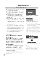 Preview for 24 page of Sanyo QuaDrive PLC-HF15000L Owner'S Manual