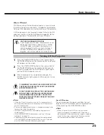 Preview for 25 page of Sanyo QuaDrive PLC-HF15000L Owner'S Manual