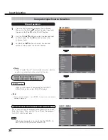 Preview for 34 page of Sanyo QuaDrive PLC-HF15000L Owner'S Manual