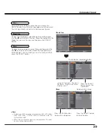 Preview for 39 page of Sanyo QuaDrive PLC-HF15000L Owner'S Manual