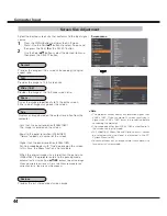 Preview for 44 page of Sanyo QuaDrive PLC-HF15000L Owner'S Manual