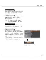 Preview for 51 page of Sanyo QuaDrive PLC-HF15000L Owner'S Manual