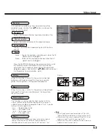 Preview for 53 page of Sanyo QuaDrive PLC-HF15000L Owner'S Manual