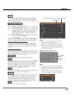 Preview for 57 page of Sanyo QuaDrive PLC-HF15000L Owner'S Manual