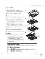 Preview for 73 page of Sanyo QuaDrive PLC-HF15000L Owner'S Manual